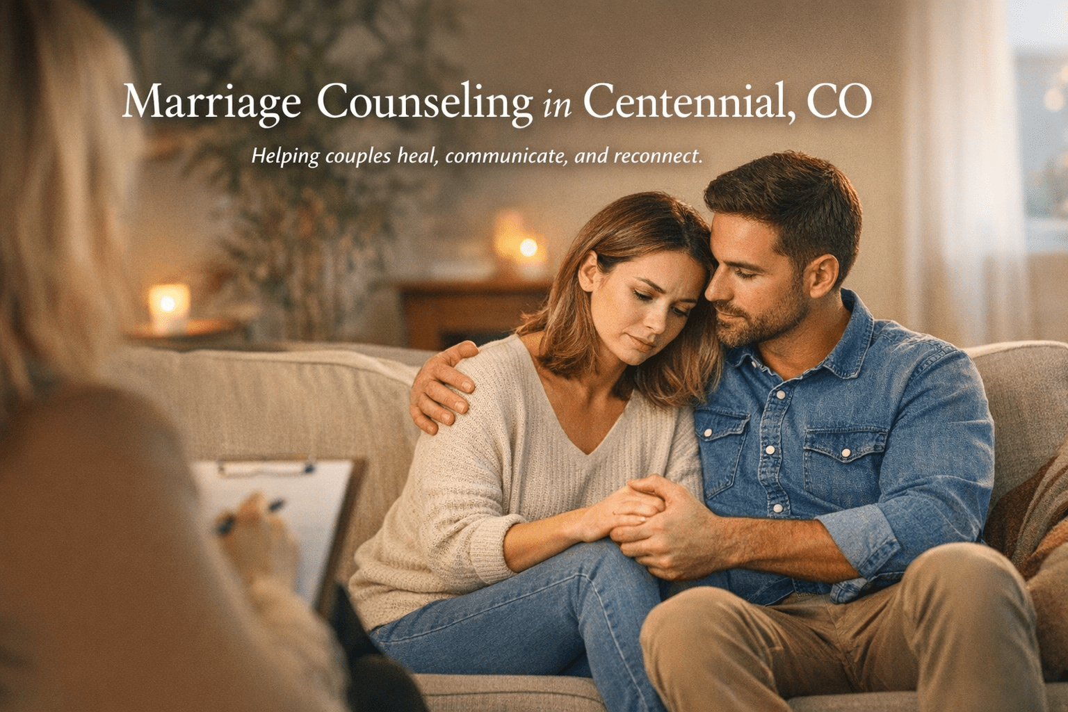 Marriage counseling Centennial CO couple therapy session
